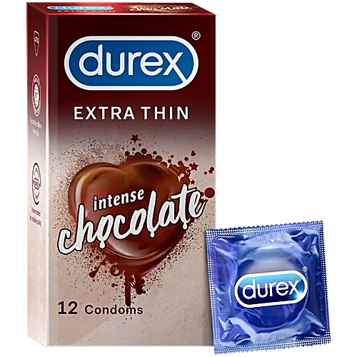 Durex Extra Thin Intense Chocolate Flavoured - Condoms 12 Pcsimg