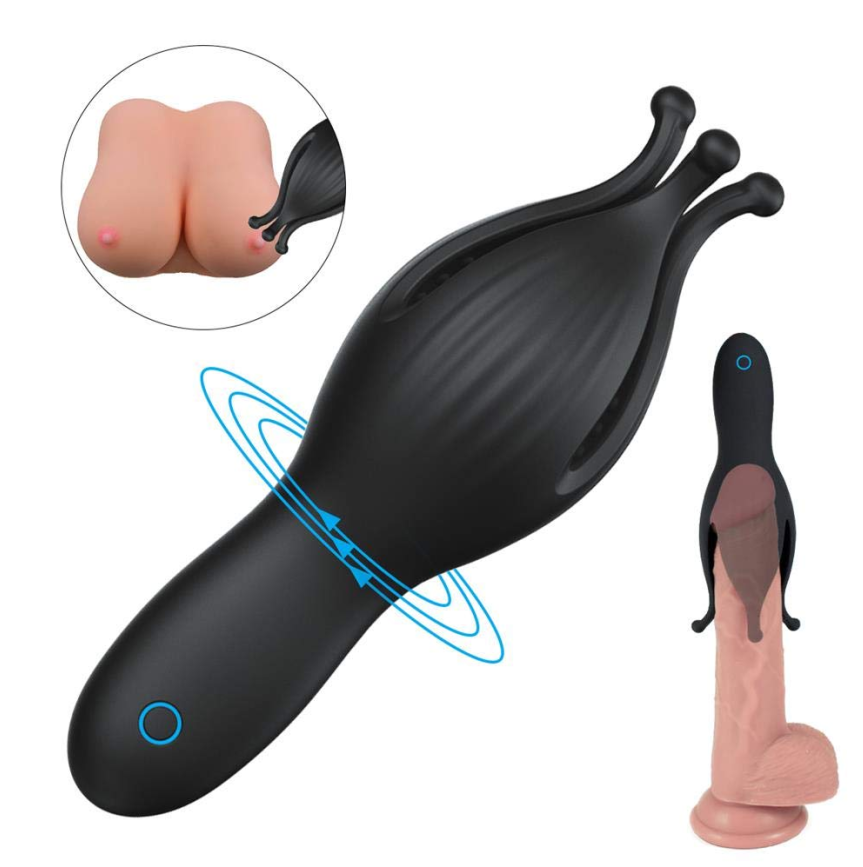 Glans Massager G-Spot Penis Head Vibrators and Charging Testis Clitoris Nipple Stimulator for Coupleimg