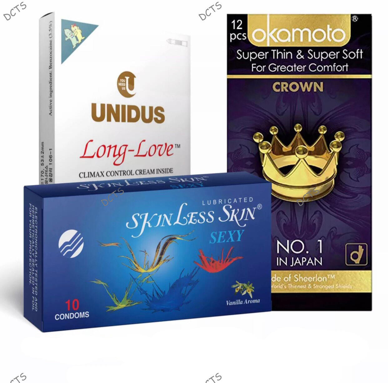 World’s Best Condom Combo Pack 3 box of 32 Pcsimg