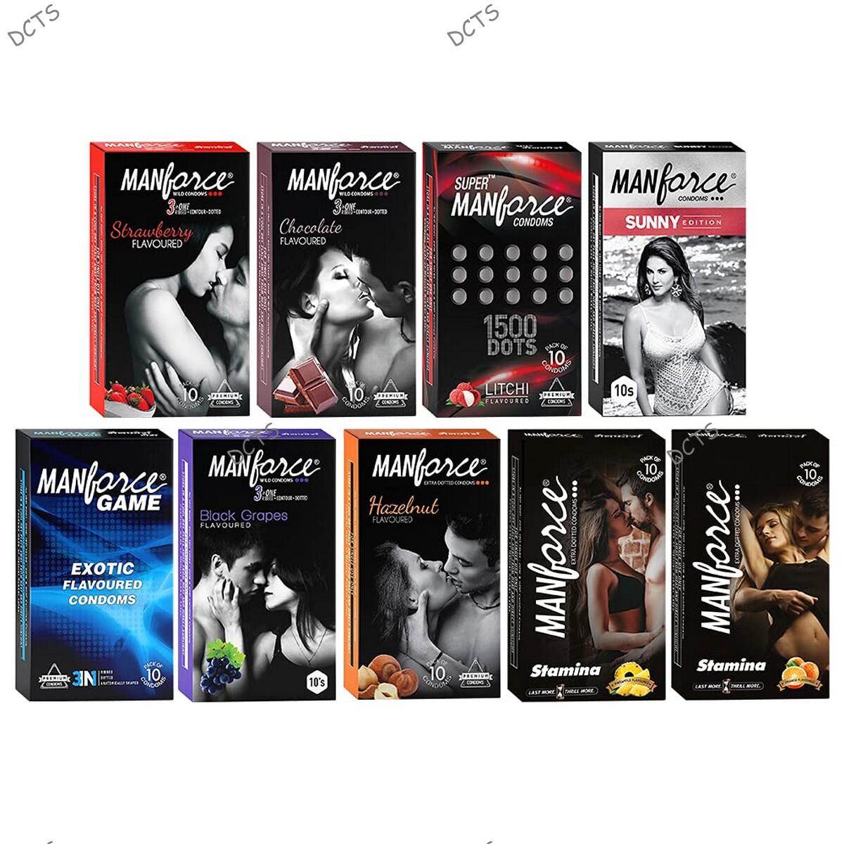 Manforce Condoms Combo Pack, Assorted Flavours - 3 Pieces (Pack of 10)img