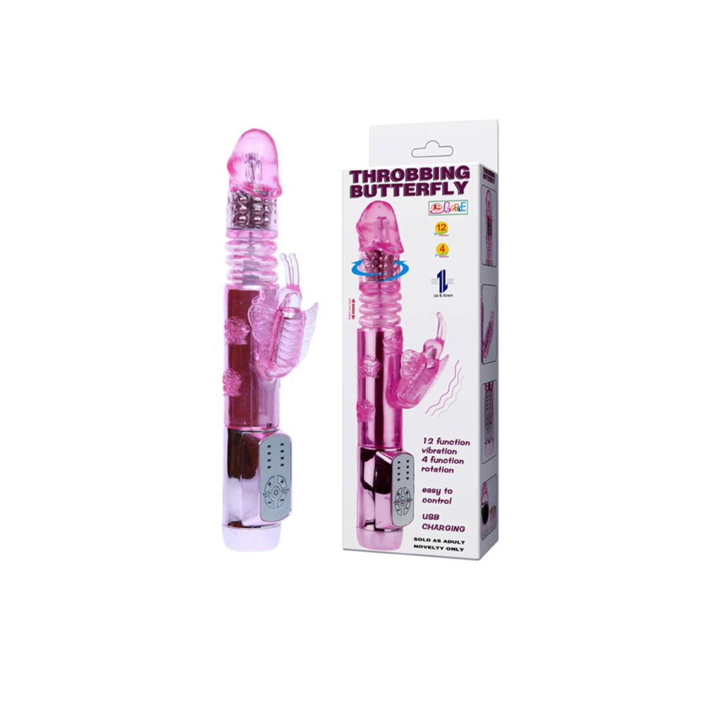 Rabbit Vibrator Throbbing Butterfly Endless Pleasures Sex Toys for Womenimg