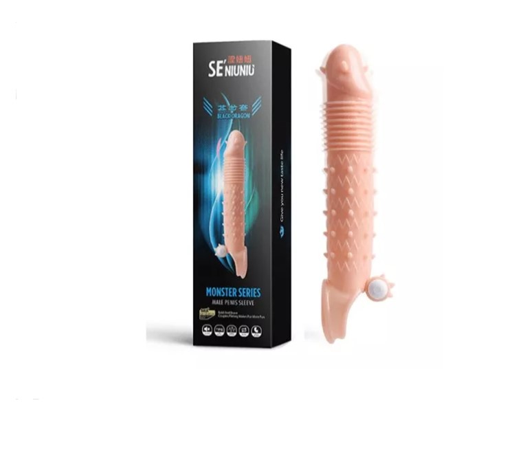 Vibrating Cock Sleeve Penis Enlargement Extenderimg