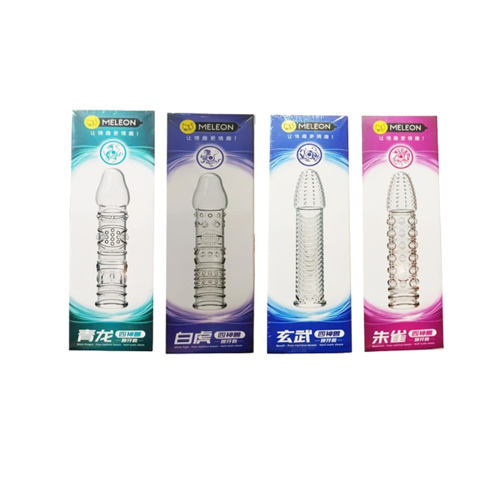 Ultra Standard Fit Crystal Sleeve Transparent Tendons Spikes Condomsimg