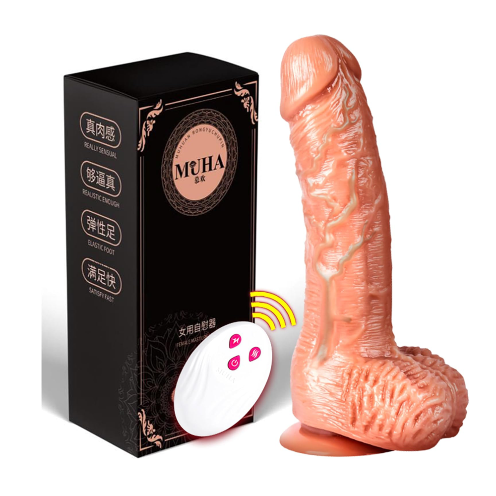 Realistic Vibrator Suction Cup Dildo with Wireless Remote Controlimg