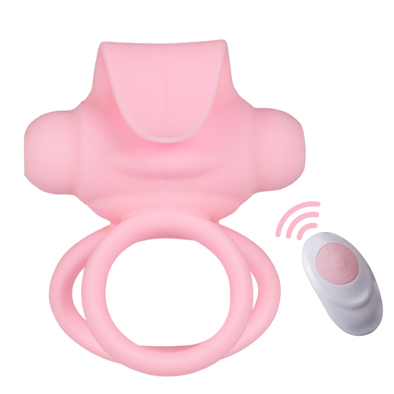 Wireless Silicone Penis Ring Vibrator Double Ring Toys For Couplesimg